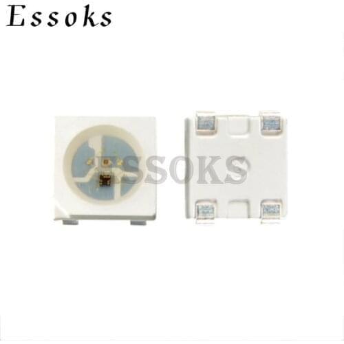 1000PCS WS2812B (4pins) LED Chip 5050 RGB SMD White version WS2812 Individually Addressable Digital Pixels DC5V