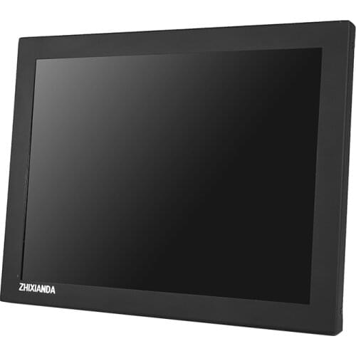 12 Inch 1024*768 PCAP Multi Touch Screen Monitor With 10 Points Touch Screen VGA/HDMI/USB Interface Speakers