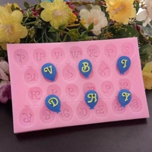 3D Balloon Alphanumeric Form Fondant Chocolate Silicone Molds Cake Decorating Tools Kitchen Baking Pastry Tools