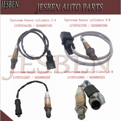 4PCS 11787521705 11787516150 11787512002 11787512567 Lambda Probe O2 Oxygen Sensor For BMW E60 E61 545i E63 E64 645Ci 735I 745I