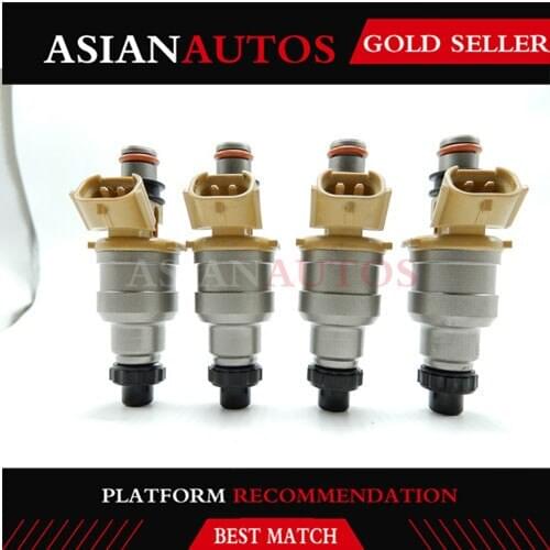 4X OE 195500-2180 NEW Fuel Injector For Mazda Miata 1.8L For Ford Escort Sephia Mercury 1.8L L4 1955002180 Flow Nozzle Injection