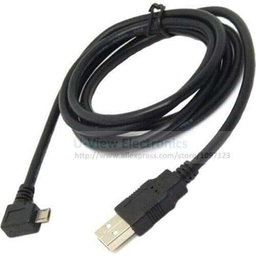 90 Degree Left Angled Micro USB Male to USB 2.0 Male Data Charge Cable For Cell Phone & Tablet 1.5M/Free DHL Shipping/100PCS