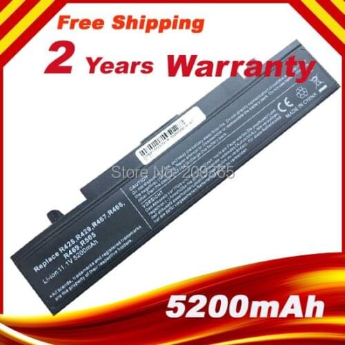 Laptop battery for SAMSUNG R468 R465H R718 R720 R728 R730 R780 NP-R518 NP-R520 NP-R522 R425 R423 R525