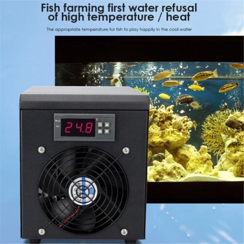 Aquarium Water Chiller 60L Fish Tank Cooler Heater System 10-40℃ Temperature Setting Constant Quiet Home Fish Shrimp Breeding