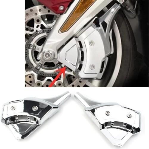 2Pcs Motorcycle Front Brake Caliper Decoration Cover For Honda Gold Wing GL1800 2018 2019 2020 2021 ABS Plastic Chrome
