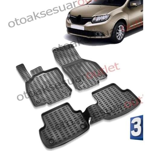 For Renault Clio Symbol With Pool 3D Mat Niken Black 2013-Accessories Modified Tunnıng Free Fast Shipping Designed Shaper