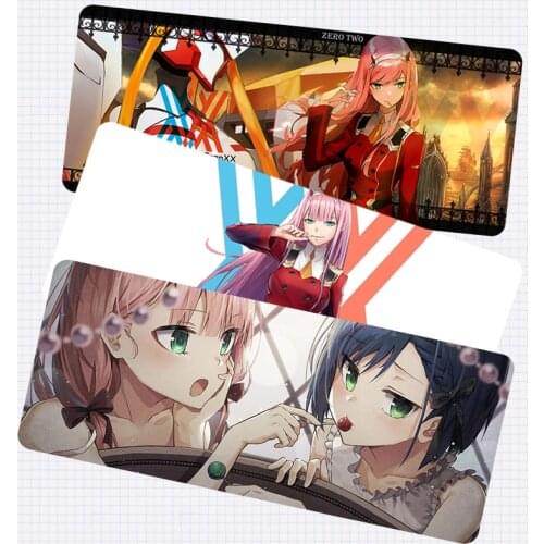 Anime Mouse Pad Gaming Cartoon Large Mousepad Grande Darling In The FranXX Computer Laptop Anti-Slip Desk Keyboard Table Mat