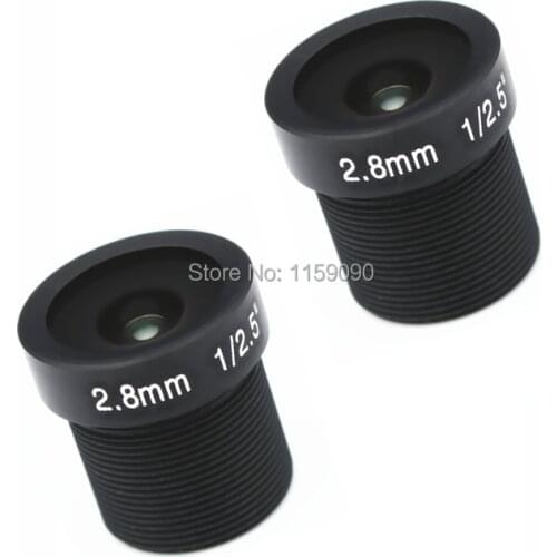 2Pcs 1/2.5" HD 5mp 2.8mm cctv lens 160 Degrees Wide Angle IR Board M12 for IP camera small lens