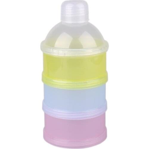 3 Layer Portable Baby Food Storage Box Essential Cereal Baby Formula Milk Powder Container PP Plastic Container for Milk Powder