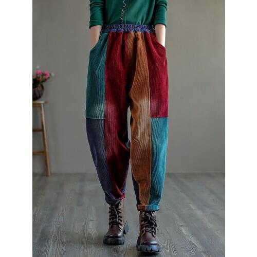 Женские вельветовые брюки LFFMHMT China At AliExpress