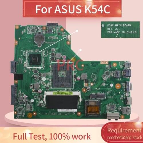 For ASUS K54C Notebook Mainboard REV.2.1 HM65 DDR3 Laptop motherboard