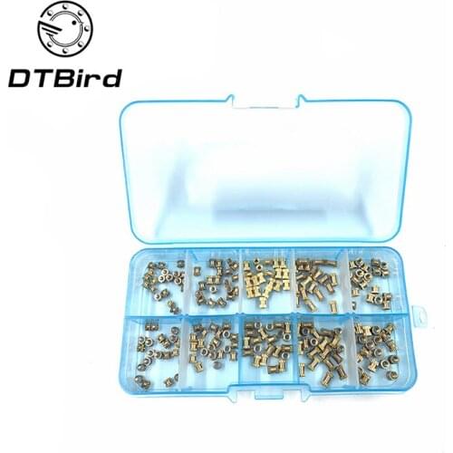 200pcs Knurling Kit Injection Nut Knurled Nuts Copper M2 M2.5 M3 Stainlness Steel Insert For Electrical M2*l-3.5 M2.5*l-3.5