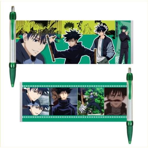 Japanese Anime Jujutsu Kaisen New Ballpoint Pen Drawing Brush Student Stationery Gel Pen Cartoon Drawing Pen Gags Practical Joke