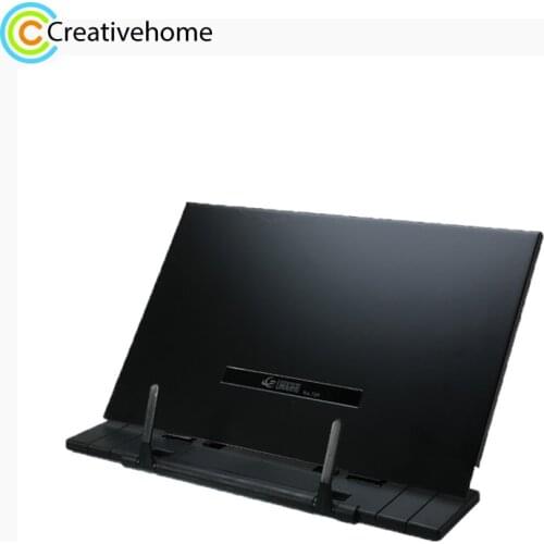Portable Lazy Book Stand Frame Reading Desk Holder with 7 Tilt Adjustable Grooves(Black)