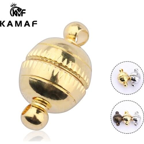 Handmade DIY jewelry accessories bracelet necklace magnet buckle brass color retention leather rope buckle jewelry buckle