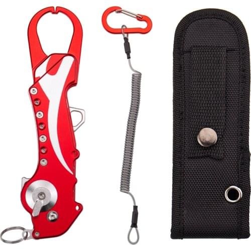 Aluminum Alloy Fishing controller Folding type Strong Fishing Pliers Tackle Fish catcher Top Quality Fish Lip Grip