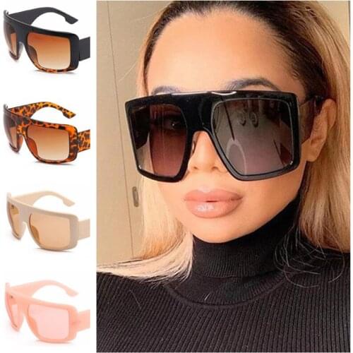 NEW Sunglasses Retro Mask Sun Glasses Unisex Eyeglasses Oversize Frame Adumbral Anti-UV Spectacles 9 Colors Available