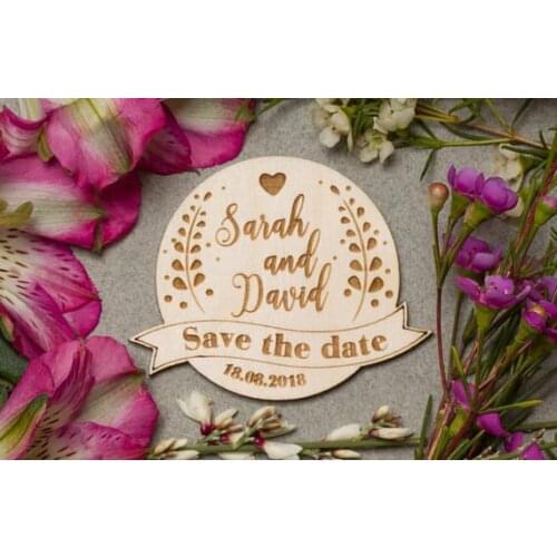 Wedding Save the Date Magnets, Custom Engraved Wood Magnets, Rustic Wedding Save the Date, Wooden Weddings, Wedding favors, Wood