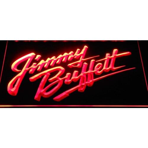 A266 Jimmy Buffett Margaritaville LED Neon Light Signs with On/Off Switch 7 Colors to choose