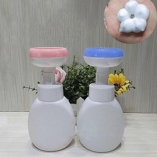 300ml Convenience Childrens Flower Foam Pump Bottle Cute Hand Soap Pump Dispenser for Cleaning Safety Health Travel Cosmetics