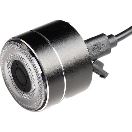 Bike Tail Light 8-50Hrs Aero Round Post Saddle Install 5V 2A USB Charge Power Indication Quick Release 5 Modes Multi Colors