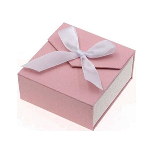 100pcs New of exquisite bowknot jewelry display and packaging box ring box, chic earrings jewelry box