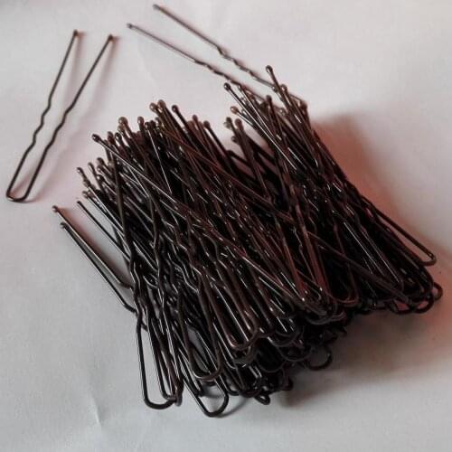 1000pcs/lot Dark Brown Plated Thin U Shape Hair Pin Steel Material Clips Barrette