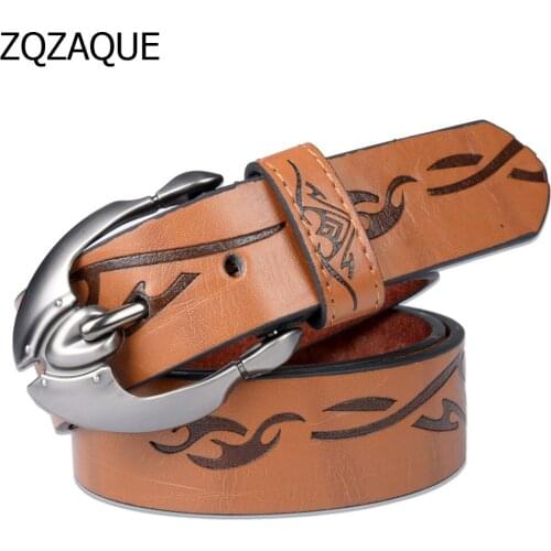 2020 Exclusion!! Casual Pin Buckle Quality Leather Belts For Men and Women Fashion Male Trousers' Straps Girdles Cheapest SY091