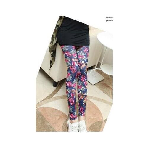 50pcs/lot fedex fast european and american style High Elastic Vintage graffiti Leggings Floral long legging