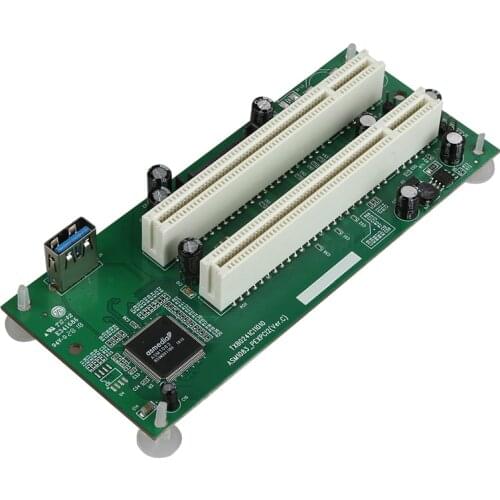 PCI-Express to PCI Adapter Card PCIe to Dual Pci Slot Expansion Card USB 3.0 Add on Cards Converter TXB024