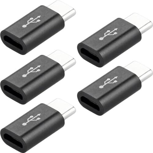 5 PCS Exquisite Small Compact USB-C Type-C Adapter USB 3.1 Data Charging Adapter Mobile Phone Accessories Fast Chargering