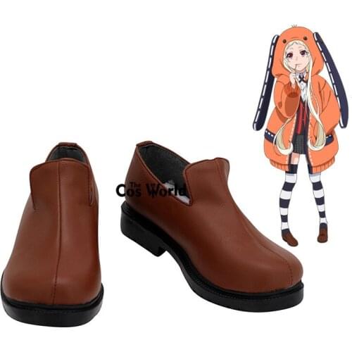 Kakegurui Compulsive Gambler Yomotsuki Runa Anime Customize Cosplay Flat Shoes Boots