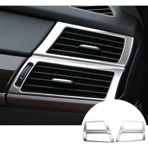 For BMW X5 E70 Interior Dashboard Side Air Vent Outlet Cover Trim 2008-2013 2pcs Car Accessories Interior Car Decor Car Trim
