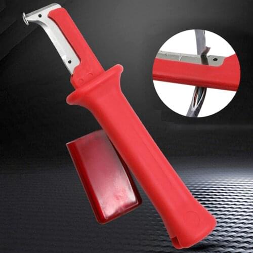 Double-sided Blade Electrical Insulation Cable Stripping Knife Manual Wire Stripper Decrustation Pliers Hand Tool