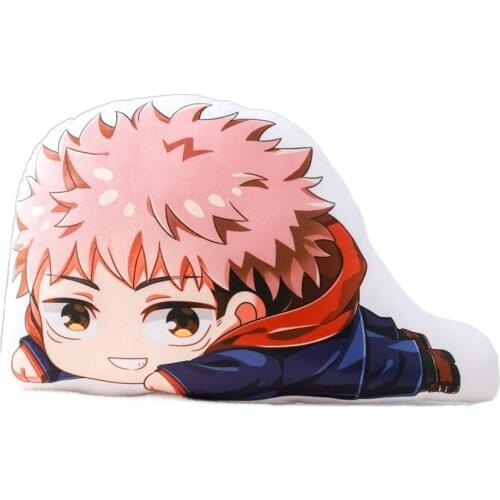 Anime Jujutsu Kaisen Figurine Gojo Satoru Fushiguro Megumi Short Plush Sleeping Pillows Children School Kawaii Desk Sleep Pops