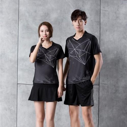 Custom 2020 new badminton t shirt men /women,table tennis shirt short-sleeve quick-dry tennis shirt sports team uniform 9917