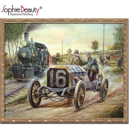 Sophie Beauty Full Round Diy Diamond Painting Cross Stitch Mosaic Handmade Industrial Revolution Pioneer Of The Times Embroidery