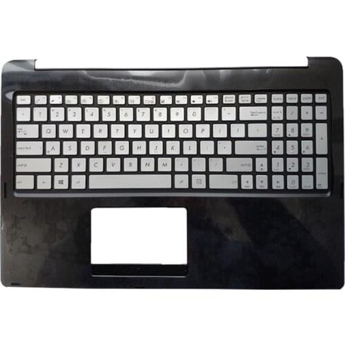 Laptop keyboard US English for ASUS N542LA 13NB0581AM0131 0KNB0-612JUS00 AEBK1U00010 backlight white black topcase palmrest