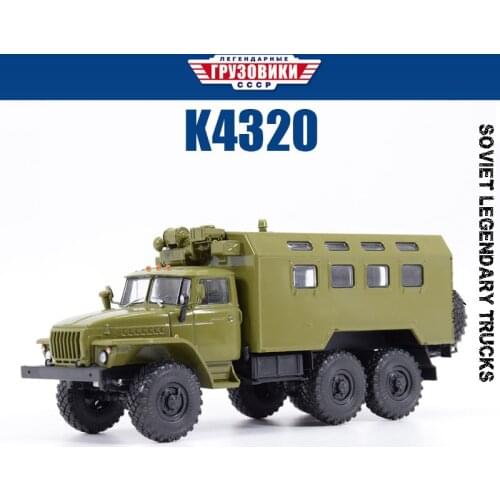 Diecast 1/43 Soviet Ural K4320 Military Off-road Personnel Carrier URAL Simulation Truck MDTR027 Toy Cars Army Vehicle Boys