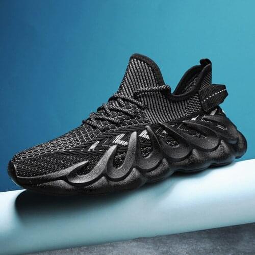 Mens Shoes Fashion New Casual Mens Shoes Summer Breathable Woven Mesh Sneakers Comfortable Walking Sneakers 2021