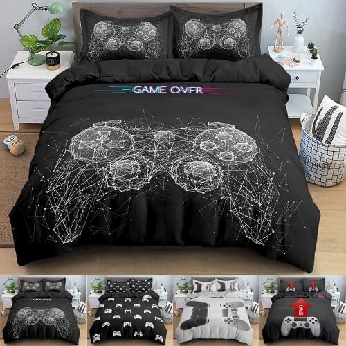 Gamer Bedding Set Gamepad Printed 3D Duvet Cover Set Twin Full Queen King Double Sizes Pillowcase Bedclothes