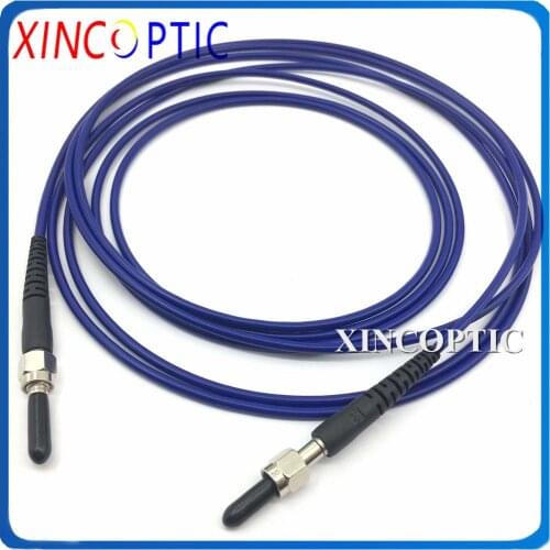 SMA905-SMA Silica Ceramic Ferrule MM SX 300um(UV-VIS~200-1100nm,~0.22NA),1/2/3M,Armored Fiber Optic Patch Cord Cable Connector