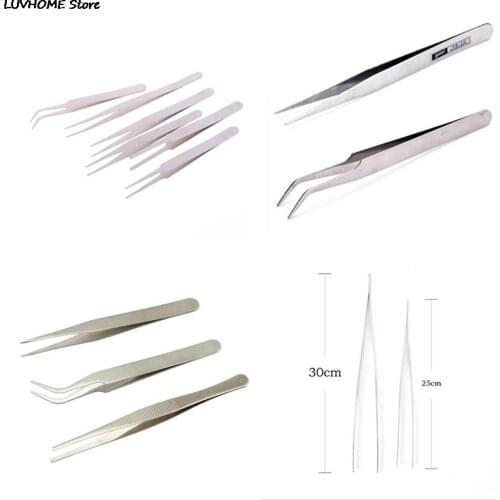 New Multifunction Repair Precision Assembly Set Tool Silver Safe Stainless Steel Tweezers Repairing Maintenance Tools
