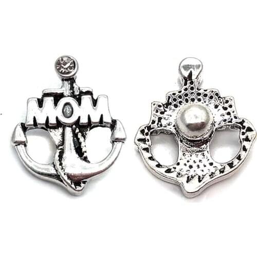 Wholesale w365 Mom 3D 18mm 20mm metal snap button for Bracelet Necklace Interchangeable Jewelry Women accessorie findings