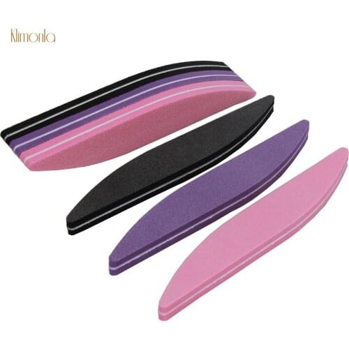 25pcs/ pack 100/180 Grit Nail Files Washable Double-Side Emery Board Nail Buffering Files Salon Manicure Tools Supplier