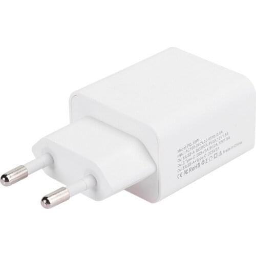 18W Portable Type C Smartphone Wall Charger Fast Charging Adapter For IOS 100‑240V (Pd Charger)USB Output White