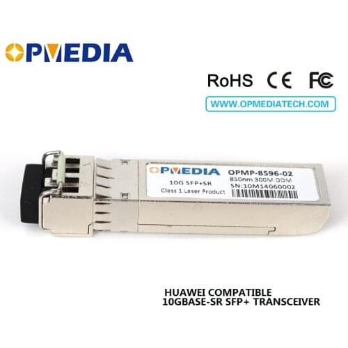 Free shipping!10GBASE-SR transceiver,10G 850nm 300m SFP+ optical module with duplex LC connector and DDM,compatible with Huawei