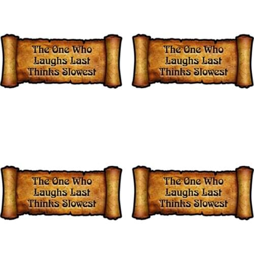 Coolest Warning Sign Stickers for Car Accessories Scroll Series Wisdom Quote Decorative Car Stickers Vinyl KK Pvc 13cm X 5.8cm