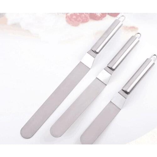 300PCS 6/8/10 Inches Stainless Steel Butter Cake Cream Spatula for Cake Smoother Icing Frosting Spreader Fondant Cake tool