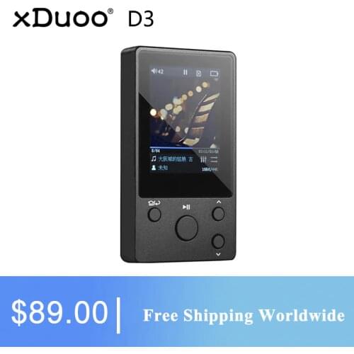 XDUOO D3 High fidelity Professional Lossless Music DSD256 Music Player with 4k HD OLED Screen Support APE/FLAC/ALAC/WAV/W